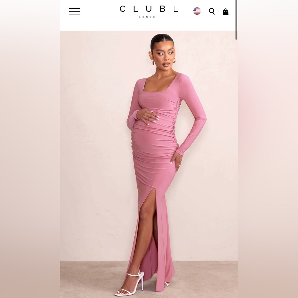 Club London Pink Maternity Dress